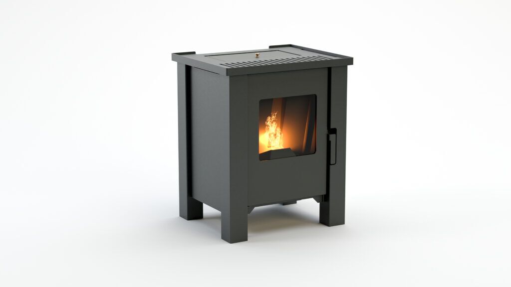 Duroflame Carré Pellet Stove — Pellet wood pellet stove sold by Ray Wood Exploatare